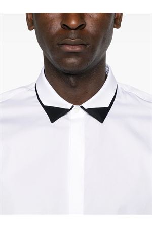 Camicia in cotone bianco e nero NEIL BARRETT | MY60219CY054526N